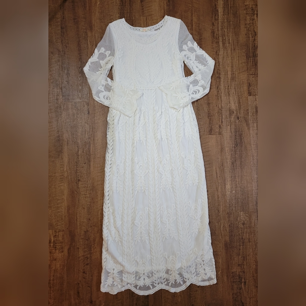 Orange Creek embroidered boho maxi dress - Picture 1 of 13